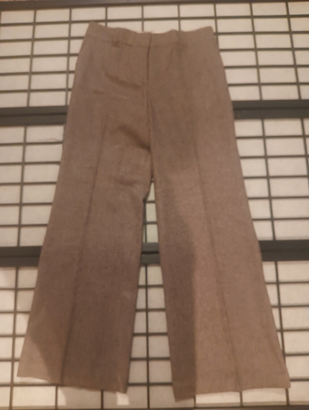 Ann Taylor Wide-Leg Dress Pants in Taupe Brown